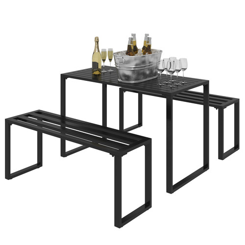 Outsunny pcs metal - metal, table