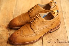 Oliver Sweeney Addington Tan Brown Leather Derby Shoes Mens UK 7 US 8 EU 41
