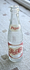 Vintage PEPSI COLA circa 1950 Glass Bottle Rare Font Combination