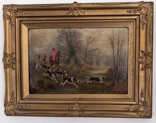 Antique 19thc oil painting - antique,