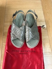 PONS QUINTANA Wedge Sandals 9093 cedro - Size 4 / 37 - Only Worn For 2 Hours