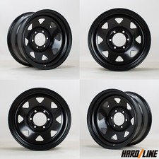 Hardline 17" x 9" 6x139.7 ET0 Mod 8 Spoke Steel wheels fits Mitsubishi L200 x 4