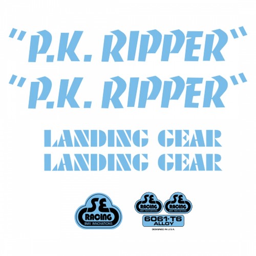 Bikes ripper blue decal - bikes,