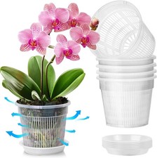 5 Pack 14cm Orchid Pots with