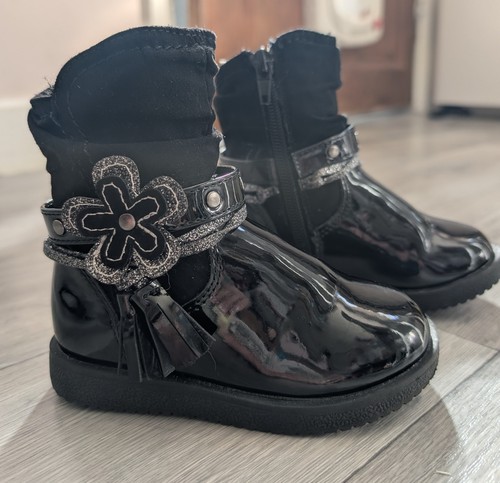 Baby girls black - baby, patent