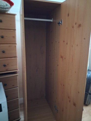 Large tall wooden - tall, wardrobe