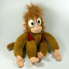 Disney ALADDIN Plush ABU 10" Monkey Waistcoat Fez VINTAGE Mattel Arco 1992/1993