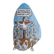 Hand Painted Seagull Rock –