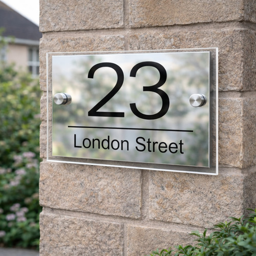 House number plaques door - house,