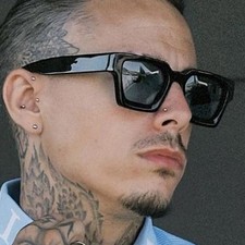 Fashion Square Thick Frame HIP HOP Sunglasses Mens Women Retro Sun Glasses UV400