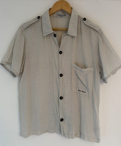 Stone island linen safari - stone,