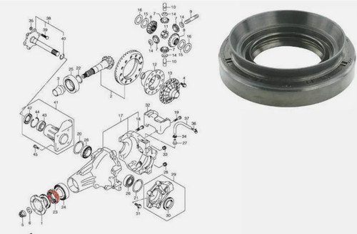 Rear differential drive shaft - rear,