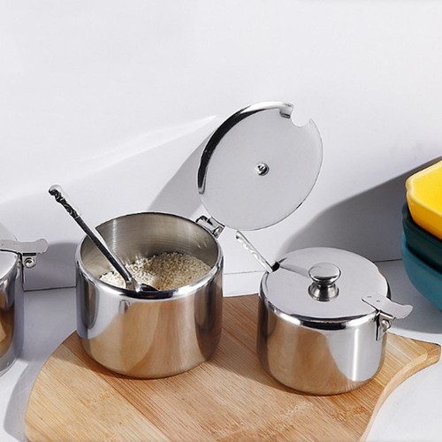 Stainless steel sugar bowl - stainless,