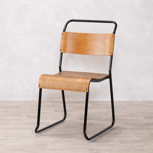 Stacking chairs plywood black - stacking,
