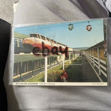 BUTLINS SKEGNESS VINTAGE POSTCARD USED 1978 CHAIRLIFT MONORAIL RED COAT ETC WAF 