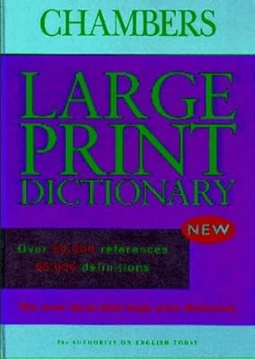 Chambers dictionary large - dictionary:,