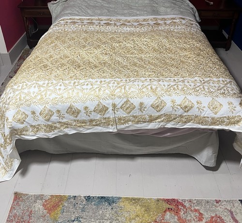 Vintage boho white - boho, gold