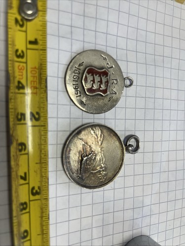 Silver shooting medals - silver,
