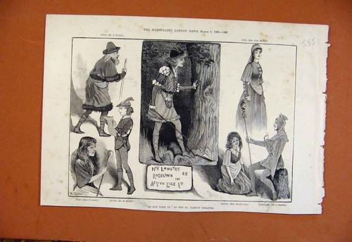 Original old antique print - original, as