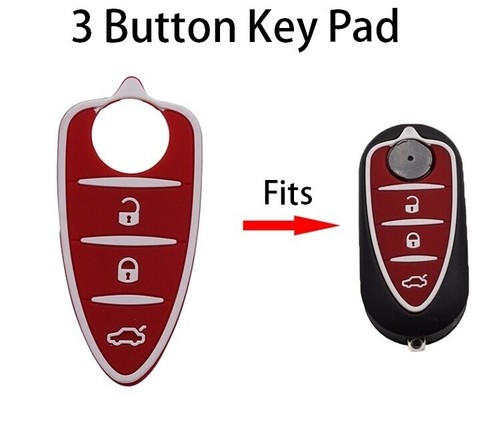 Button remote key fob - remote, rubber
