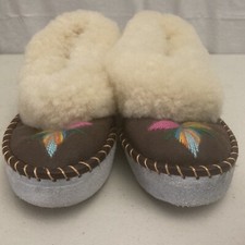Vintage Fur Slippers Womens