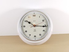 Vintage Smiths Battery Radio Controlled Wall Clock 20cm Diameter Model Read Pls