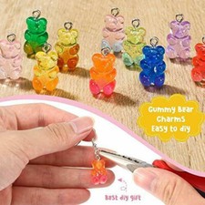 10 pcs Cute Gummy Bear Resin