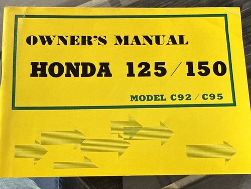 Honda c92 c95 125 150 - 125/150, owner's