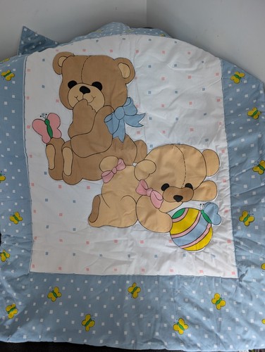 1980s vintage applique cot - 1980s,