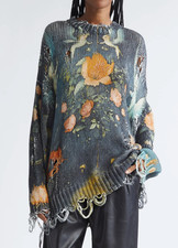 R13 distressed oversize floral - distressed,