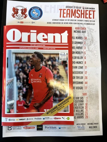 Leyton orient wycombe - v,