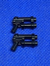 Lego Mini Figure Black Weapon Gun Two Barrel Pistol 95199 Bundle (X2)