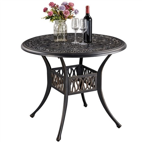 Patio bistro dining table cast - table,