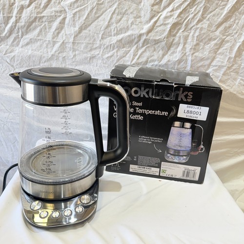 Cookworks glass kettle - cookworks, 1.7l