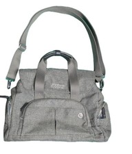 Mamas & Papas Bowling Style Changing Bag Stone Multi - pocket Shoulder Strap VGC