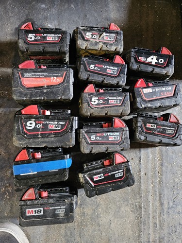Milwaukee m18 18v batteries - m18,