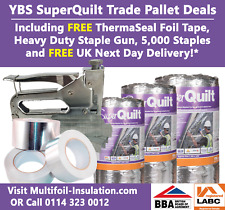 SuperQuilt Trade Pallet Deal Including ThermaSeal Foil Tape and Staple Gun Kit