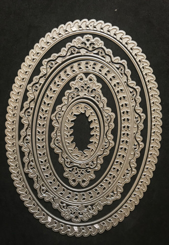 Ornate frame oval - ornate,