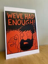 A3 Poster - We’ve Had Enough - Captain Haddock - Tin Tin - 170g - Reproduction
