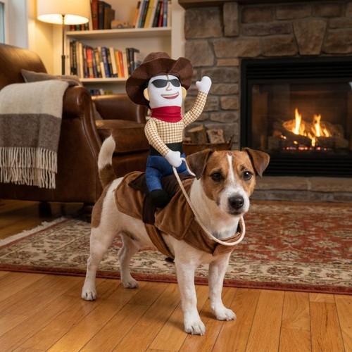 Cosplay cat dog - cat, rider