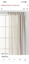H&m X6 Violia Curtains Grey