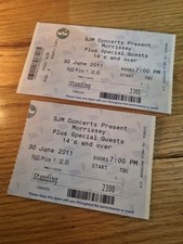 2 x Used Morrissey Concert
