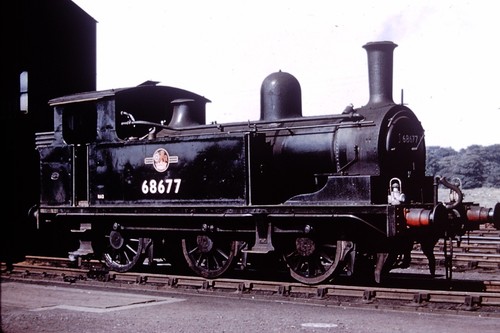 1966 steam loco 68677 railway - loco,