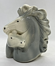 Horse Head With Colt Planter