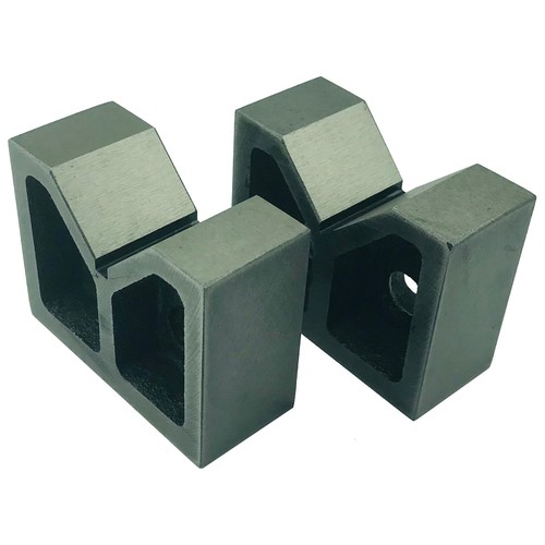 Pair cast iron vee blocks - iron,