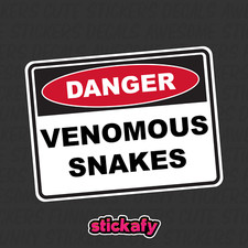 Venomous Snakes - Danger Sign