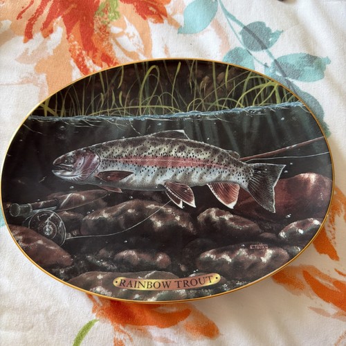 America rainbow trout plate - america,