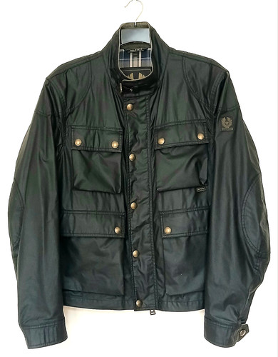 Belstaff burgess black wax - ",
