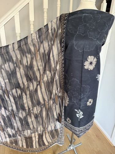 Printed lawn suit unstitched - printed,