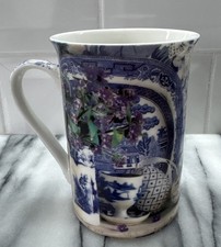 Exclusively For Creative Tops Blue & White Fine China Mug Tea Or Coffee Mug VGC